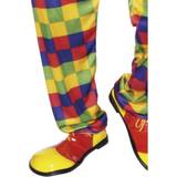 Rød Sko Kostumer Smiffys Clown Shoes, Red and Yellow