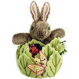 The Puppet Company Rabbit in a Lettuce with 3 Mini Beasts Hide Aways