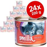 Smilla Katte - Vådfoder Kæledyr Smilla Fjerkræ- & fiskegryde /Mrt Fjerkræ med Fjerkræhjerter 1.2kg