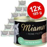 Miamor Kæledyr Miamor Fine Fileter - Tun & Rejer i Gelé 1.11kg