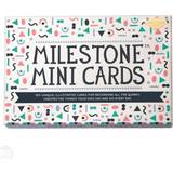 Multifarvet Milepælskort Milestone Mini Cards Engelsk