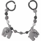 Barnevognslegetøj Sebra Crochet Pram Chain Fanto the Elephant