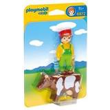Playmobil Figurer Playmobil Farmer with Cow 6972