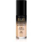Milani Foundations Milani Conceal +Perfect 2-in-1 Foundation #02 Natural