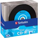 Verbatim CD Optisk lagring Verbatim CD-R Vinyl 700MB 52x Slimcase 10-Pack