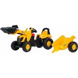 Pedalbiler Rolly Toys Rolly Kid JCB Tractor with Front Loader & Trailer