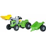 Pedalbiler Rolly Toys Futura Tractor with Trailer & Frontloader