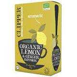 Fødevarer Clipper Organic Lemon & Ginger Tea 20stk