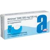 Takeda Pharma Halsbrand - Mave & Tarm Håndkøbsmedicin Alminox Peppermint 500mg/100mg 30 stk Tyggetabletter