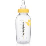 Hvid Sutteflasker Medela Modermælksflaske med Flaskesut M Middel Nærings Strøm 250ml