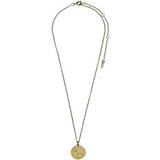 Pilgrim Sølv Halskæder Pilgrim Cancer Necklace - Gold/Transparent