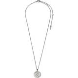 Pilgrim Aquarius Necklace - Silver/Transparent