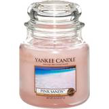 Pink Lysestager, Lys & Dufte Yankee Candle Pink Sands Medium Duftlys 411g