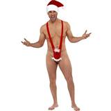 Julekostumer Kostumer Smiffys Male Fever Santa Face Kini Costume