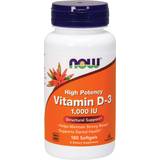 Now Foods D-vitaminer Vitaminer & Mineraler Now Foods Vitamin D-3 1000iU 180 stk
