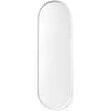 Aluminium - Hvid Spejle Menu Norm Oval Vægspejl 40x130cm