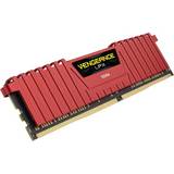 DDR4 - Rød RAM Corsair Vengeance LPX Red DDR4 2133MHz 4x16GB (CMK64GX4M4A2133C13R)