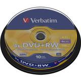 Dvd rw medie Verbatim DVD+RW 4.7GB 4x Spindle 10-Pack