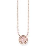 Quartz Halskæder Thomas Sabo Glam & Soul Light Of Luna Pendant Necklace - Rose Gold/White/Pink