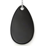 Onyxer Charms & Vedhæng Thomas Sabo Disc Pendant - Silver/Onyx