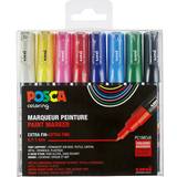 Blå Marker penne Uni Posca PC-1MC Extra Fine Bullet Markers 8-pack