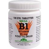 B1 vitaminer Natur Drogeriet Mega Vitamin B1 100 stk