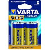 D (LR20) Batterier & Opladere Varta Longlife D 2-pack