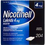 Nikotintyggegummi - Tyggegummi Håndkøbsmedicin Nicotinell Lakrids 4mg 204 stk Tyggegummi