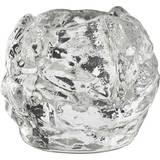 Lysestager, Lys & Dufte Kosta Boda Snowball S Clear Fyrfadsstage 6cm