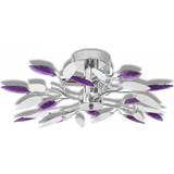 Lamper vidaXL With White & Purple Acrylic Sheet E14 Loftplafond