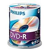 DVD Optisk lagring Philips DVD-R 4.7GB 16x Spindle 100-Pack