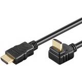 Et stik - HDMI-kabler - Han - Han MicroConnect HDMI - HDMI High Speed with Ethernet (angled) 2m