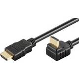 Et stik - HDMI-kabler - High Speed with Ethernet (4K) MicroConnect Gold HDMI - HDMI High Speed with Ethernet (angled) 1.5m
