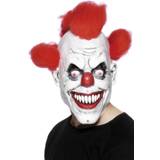 Halloween - Klovne Heldækkende masker Smiffys Skræmmende Klovnemaske med Hår