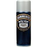 Hammerite Spraymaling Hammerite Direct to Rust Smooth Effect Metalmaling Silver 0.4L
