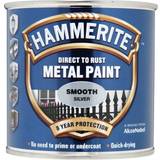 Metaller Maling Hammerite Direct to Rust Smooth Effect Metalmaling Sølv 0.25L