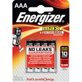 Energizer AAA (LR03) Batterier & Opladere Energizer AAA Max Alkaline 4-pack