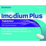 Imodium Mave & Tarm - Oppustethed Håndkøbsmedicin Plus 2mg/125mg 6 stk Tablet