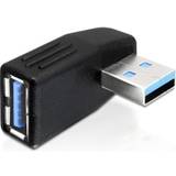DeLock 65342 USB A-USB A 3.0 M-F Angled Adapter