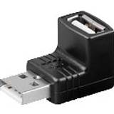 2.0 - Et stik - Kabeladaptere Kabler MicroConnect USB A-USB A M-F 2.0 Angled Adapter