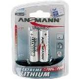Ansmann Batterier - Genopladelige standardbatterier Batterier & Opladere Ansmann Extreme Lithium Mignon AA-2 pack