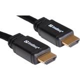 Sandberg HDMI-kabler - Rund Sandberg HDMI - HDMI High Speed 10m
