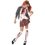 Damer Kostumer Smiffys Zombie Skolepige Kostume
