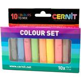 Cernit Modellervoks Cernit MIxed Colours Clay Set 10-pack