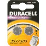 LR44 Batterier & Opladere Duracell 303/357 Silver Oxide 2-pack