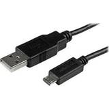Nikkel - USB A-USB Micro-B - USB-kabel Kabler StarTech Slim USB A - USB Micro-B 5-pin 2.0 2m