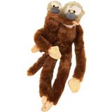 Wild Republic Tyggelegetøj Wild Republic Hanging Squirrel Monkey with Baby Stuffed Animal 20"
