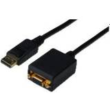 MicroConnect DisplayPort-kabler - Rund MicroConnect VGA - DisplayPort M-F 0.2m