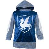 Middelalderen Dragter & Tøj Kostumer Den Goda Fen Knights Shirt W Hood Blue