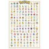 Multifarvet Malerier & Plakater GB Eye Pokemon Kanto 151 Maxi